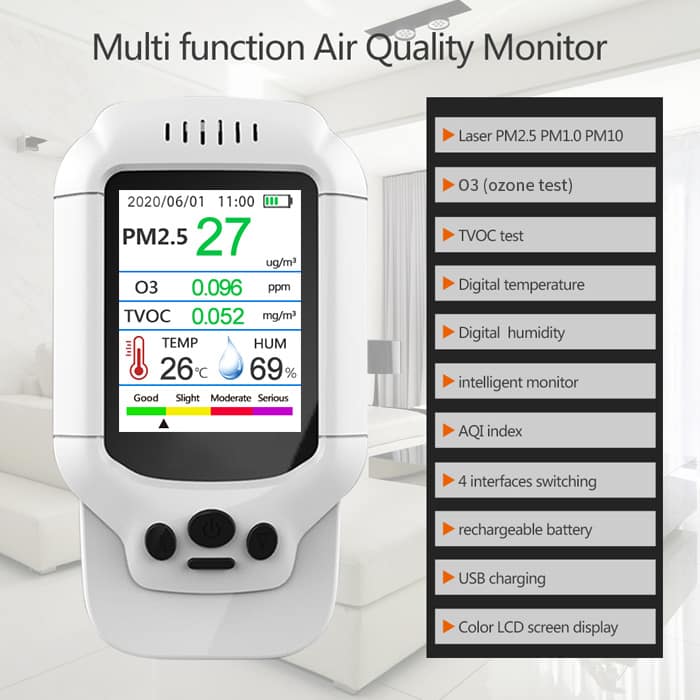 Aparate de monitorizare a calității aerului Aparat de monitorizare a calității aerului DM509-O3