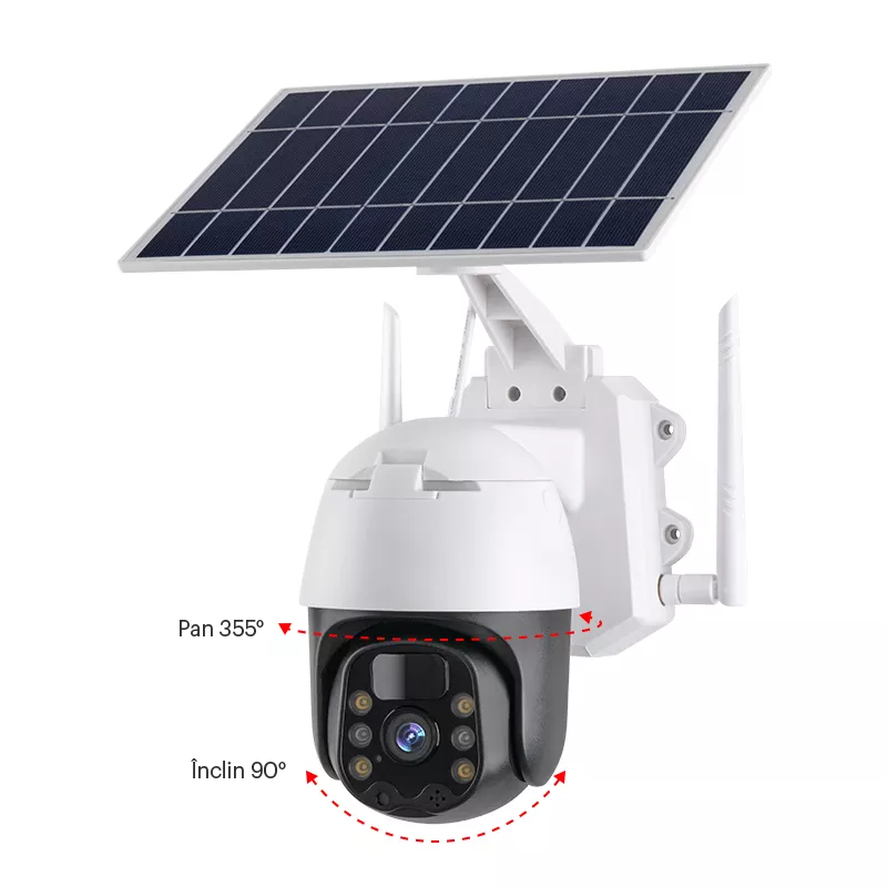 Sisteme de securitate Cameră cu panou solar și acumulator Fuvision S27 4G